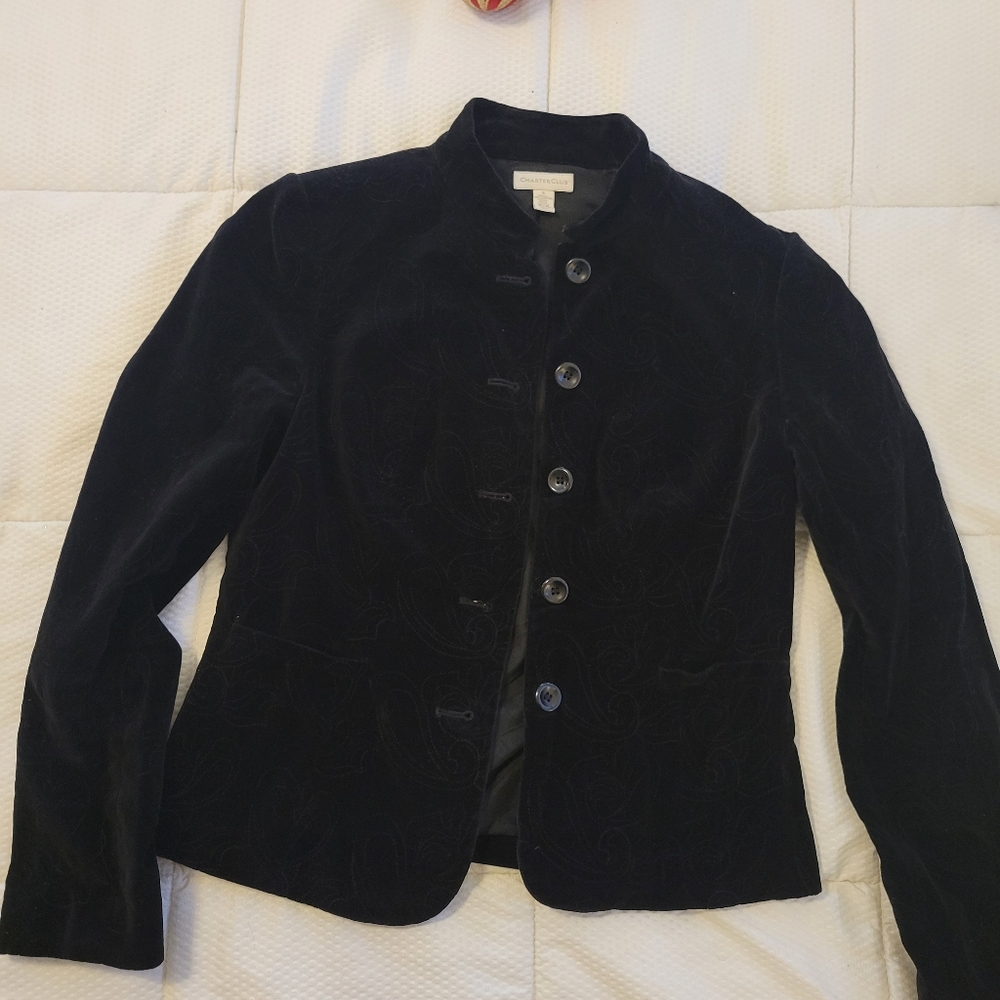 Black Velvet Blazer size 4